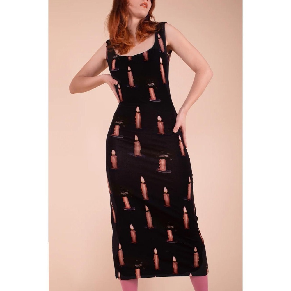 Samantha Pleet Artemis dress in candle print